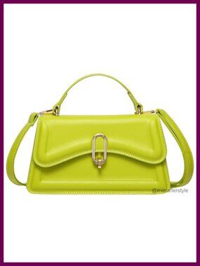 Mini Punk Satchel Handbag Twist Lock Chest Bag